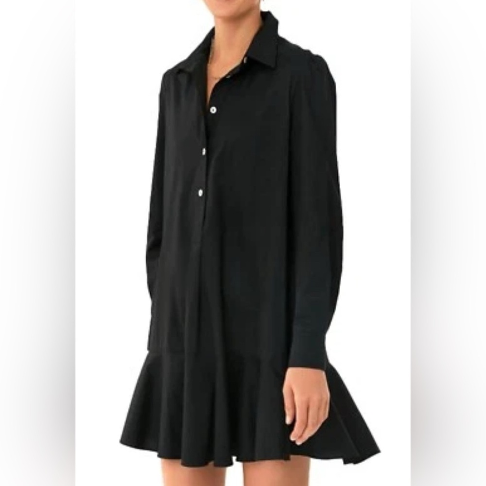 Cynthia Rowley Black Long Sleeve Dress